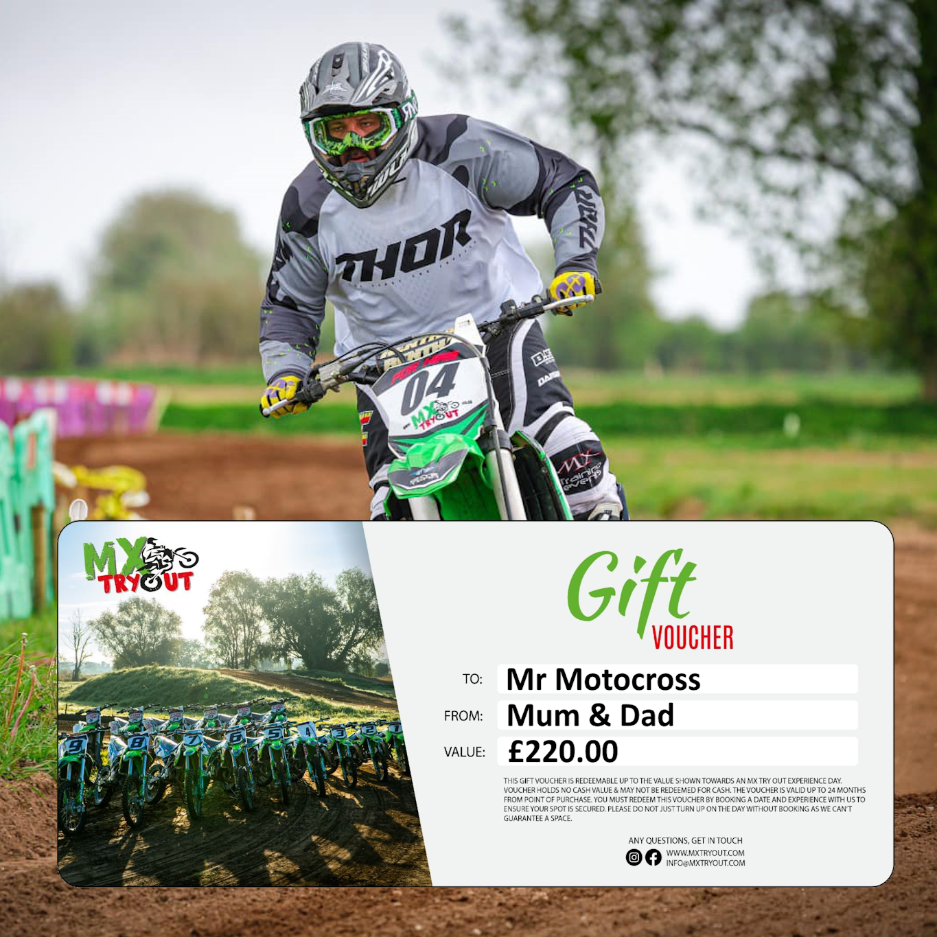 250cc Experience Gift Voucher